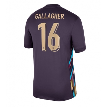 Inghilterra Conor Gallagher #16 Maglia Gara Trasferta Repliche Europei 2024